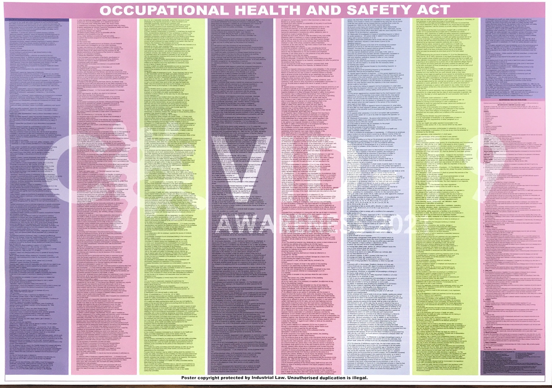 Occupational Health and Safety Act Occupational Health and Safety Act